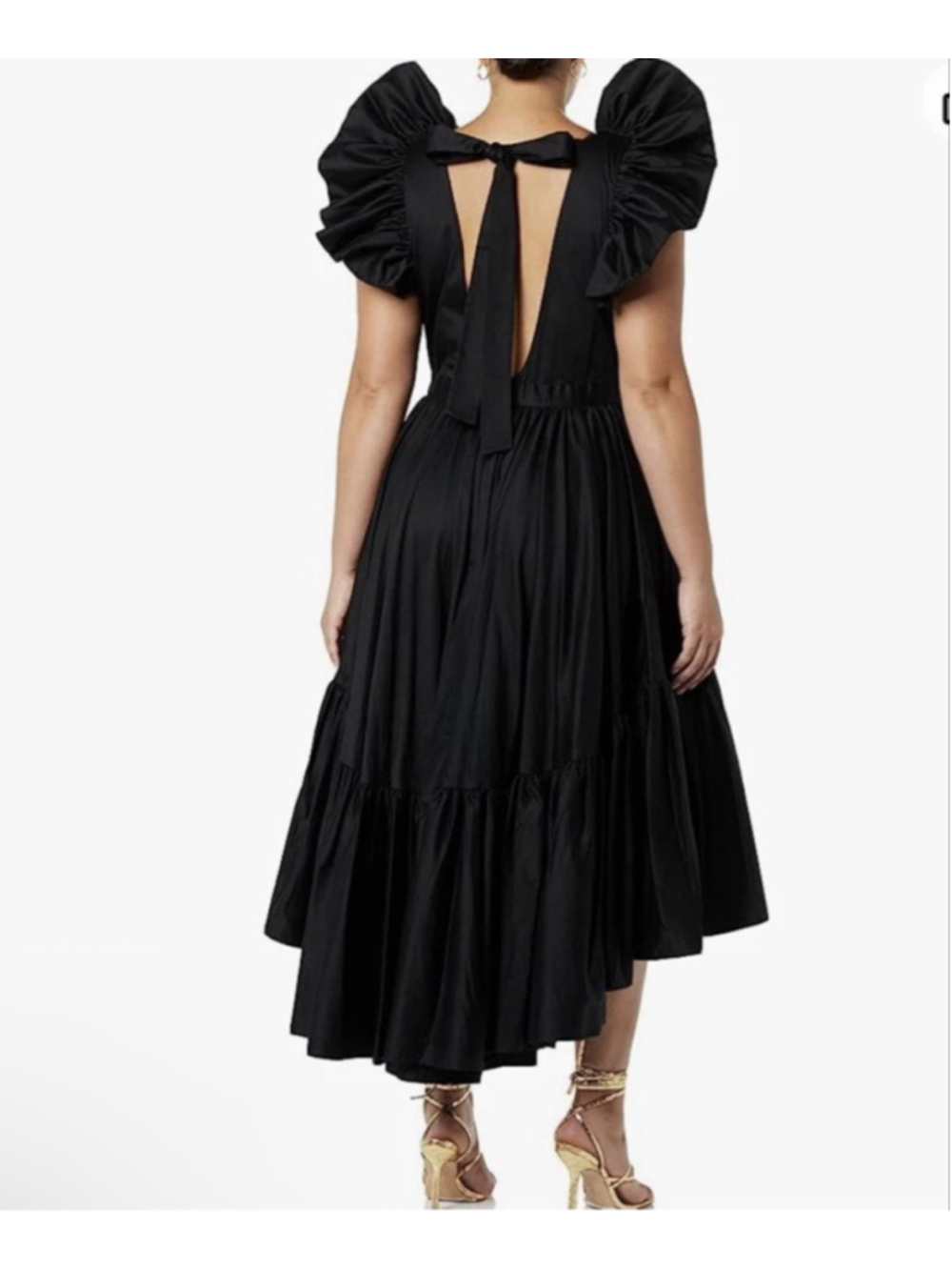 New Women's MAKING THE CUT Black High Low Dress L